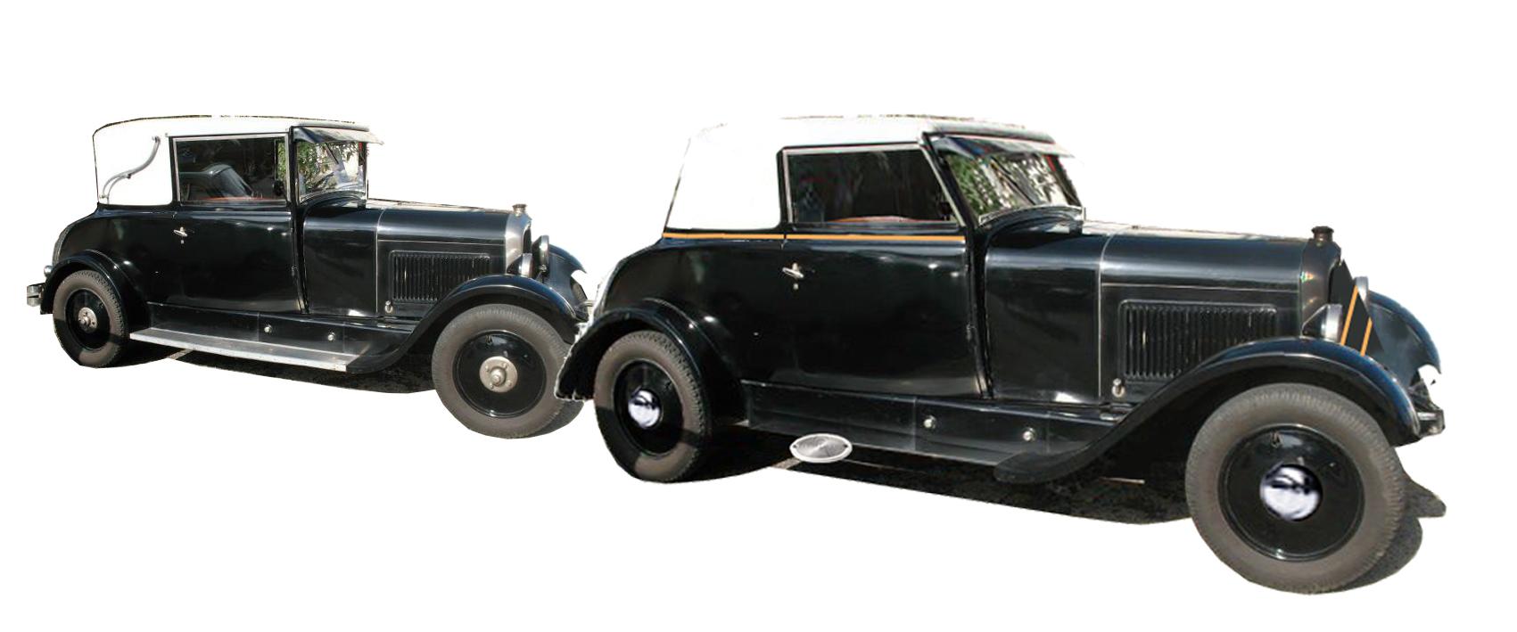 1927 Comparaison B14 faux cabriolet et Ferblantine