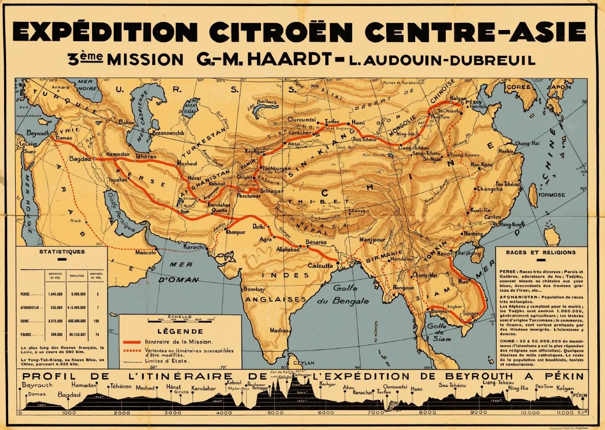 1931 Parcours Croisière Jaune