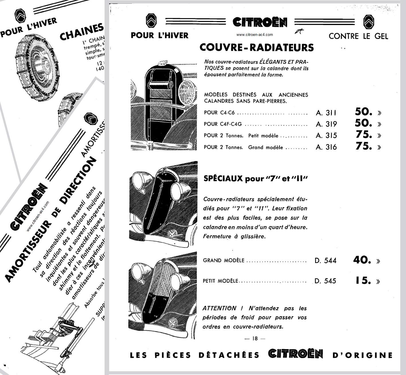 1936 catalogue accessoires