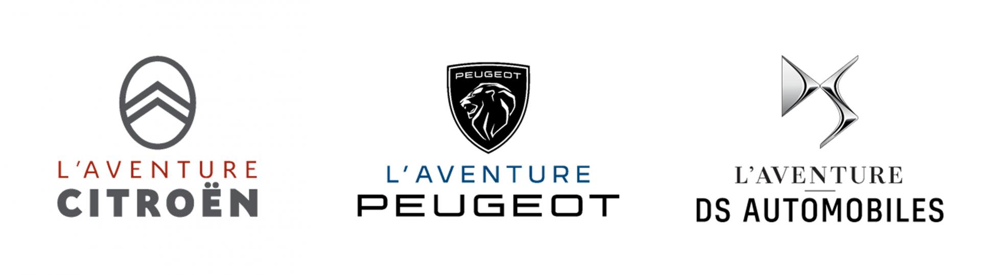 2021 ensemble logos aventure peugeot citroen ds