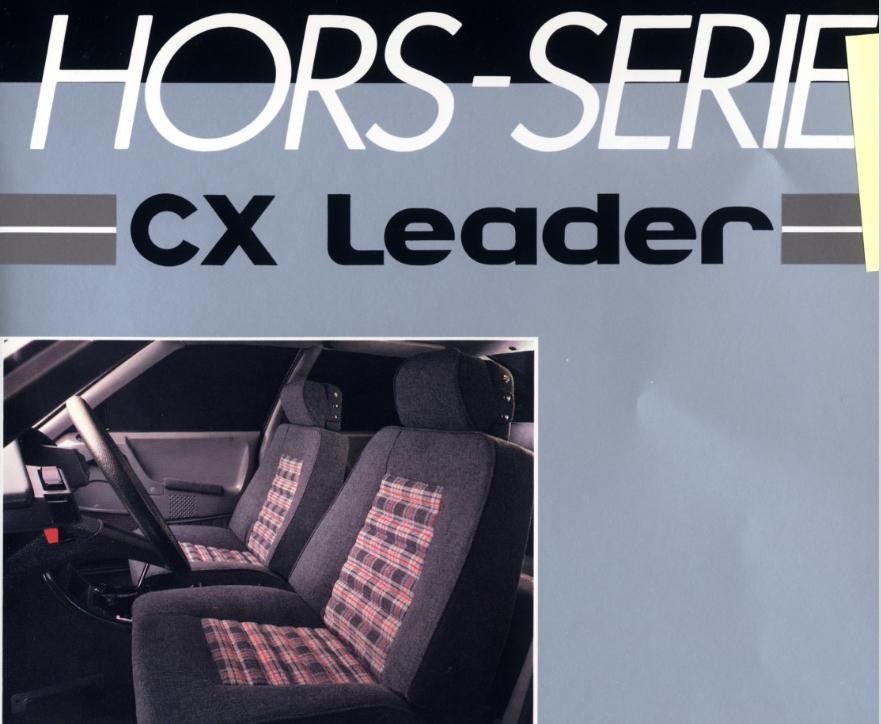 1984 Brochure CX Leader