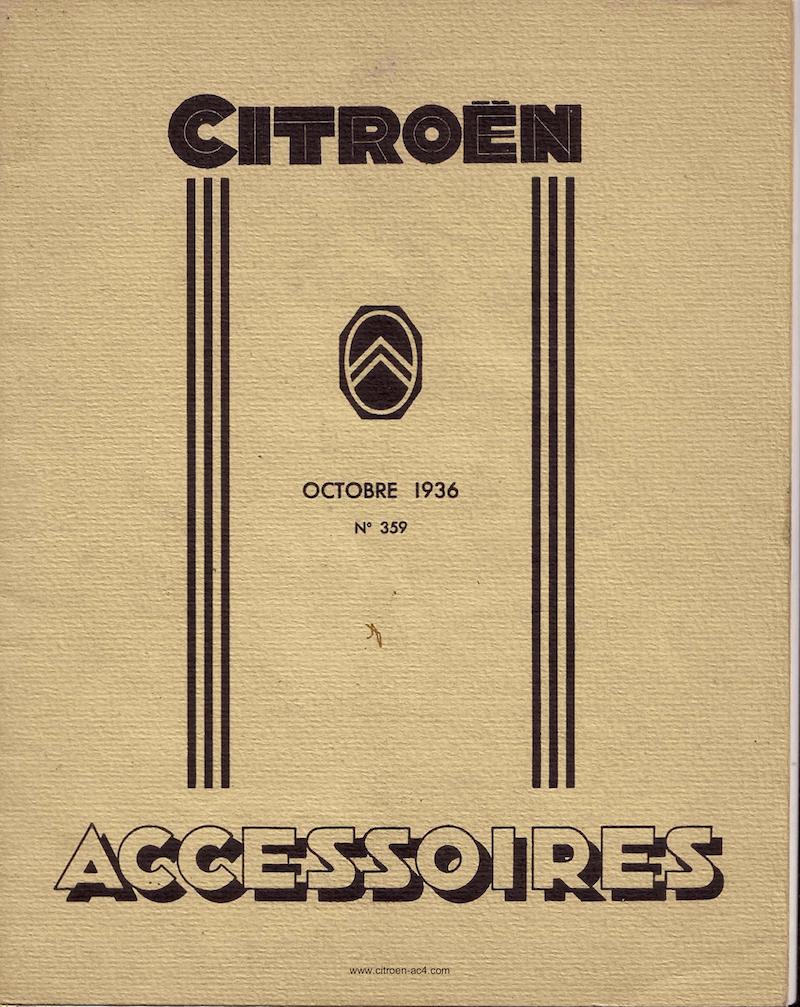 Catalogue accessoires octobre 37