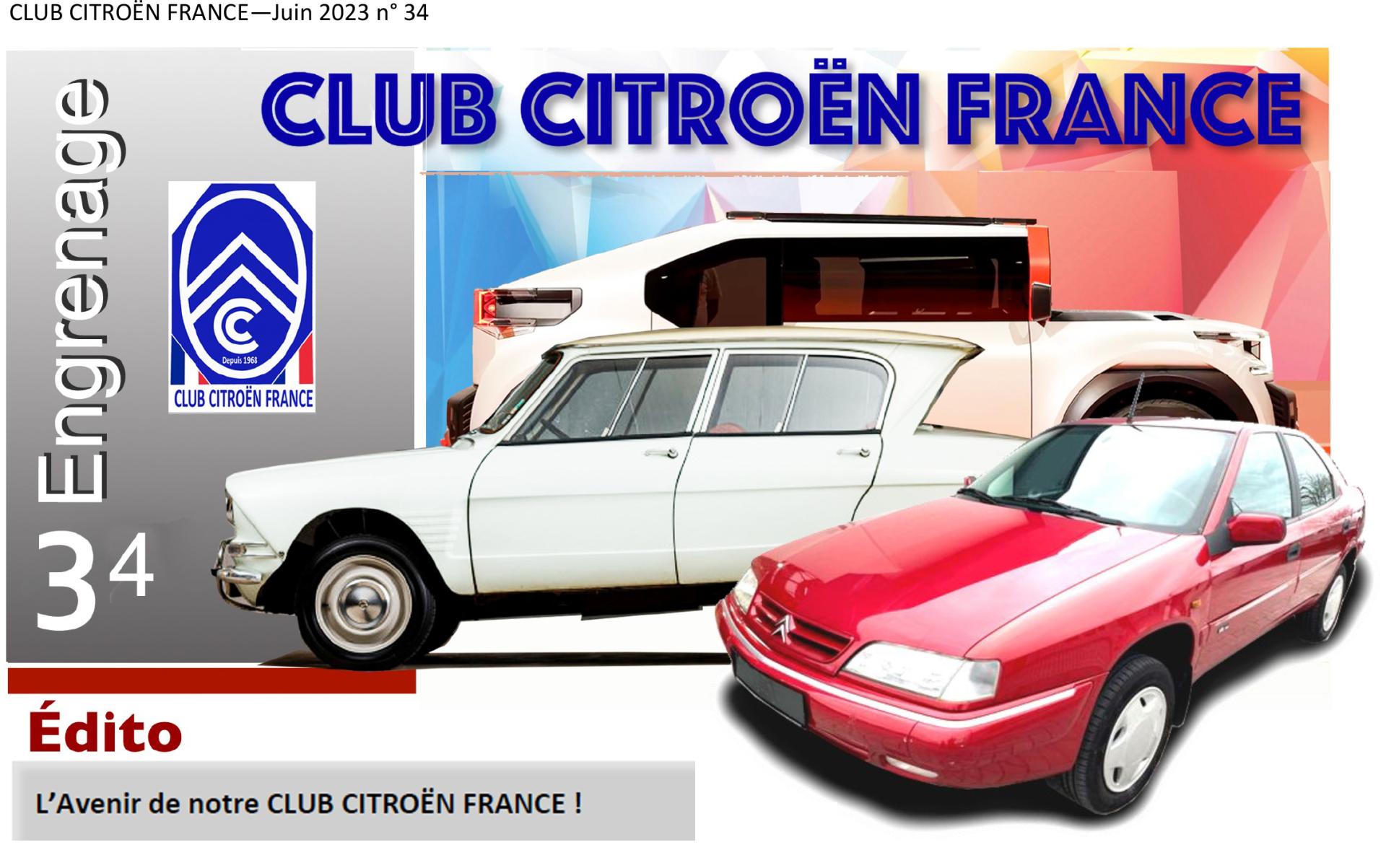 L'Engrenage n°34, la revue du CLUB CITROËN FRANCE