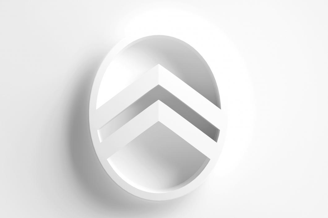 New citroen logo white