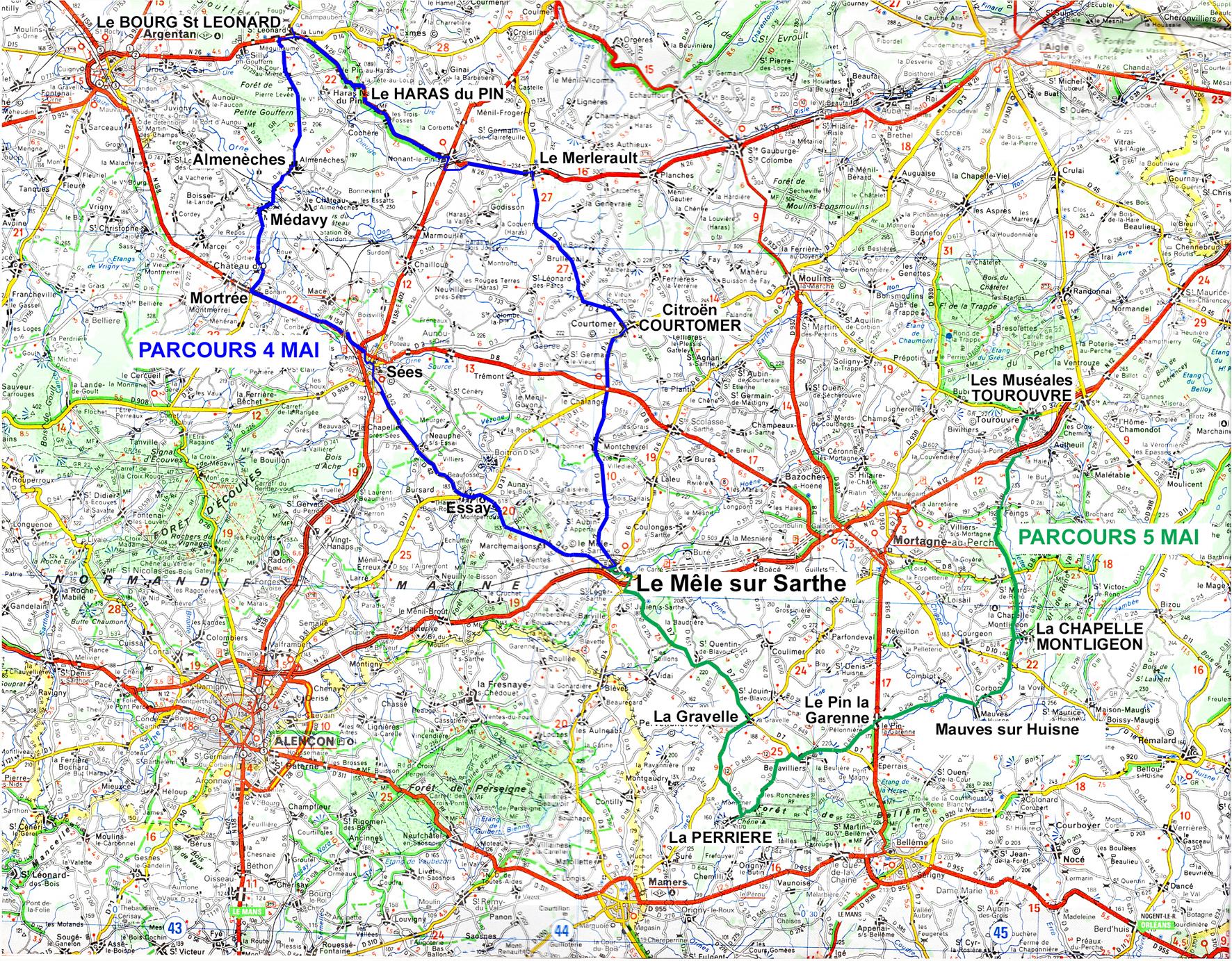 Parcours CCF Escapade Perche Ornais