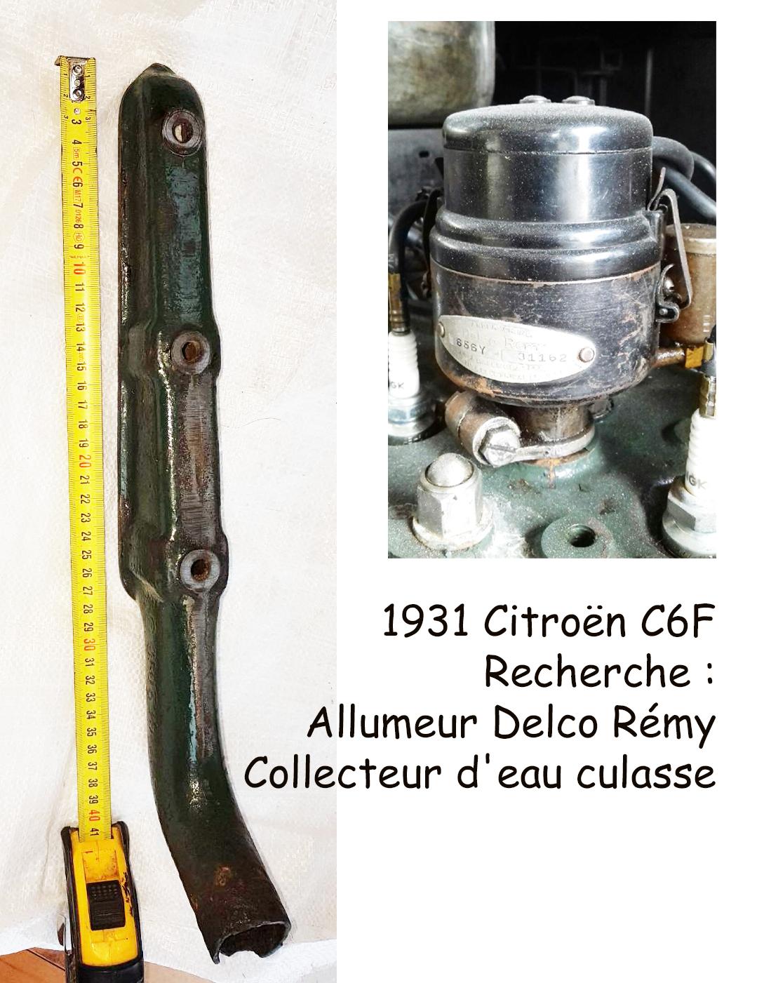 1931 Citroen C6F recherche pièces