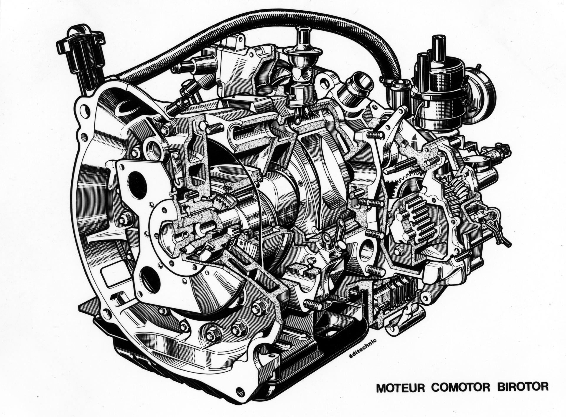 Schema moteur Comotor Birotor